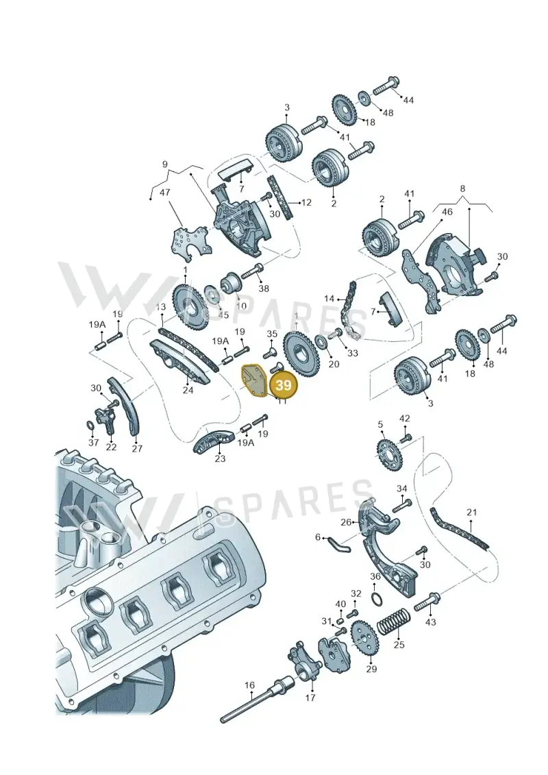 N10285501 — Audi Q5 qu. 2.0 TDI (2008-2012) diagram 448109550, position 39