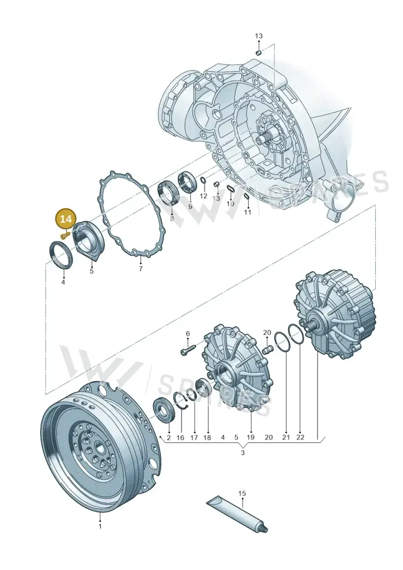 N10285504 — Audi A5 Sportback (2016-2025) diagram 717321610, position 14