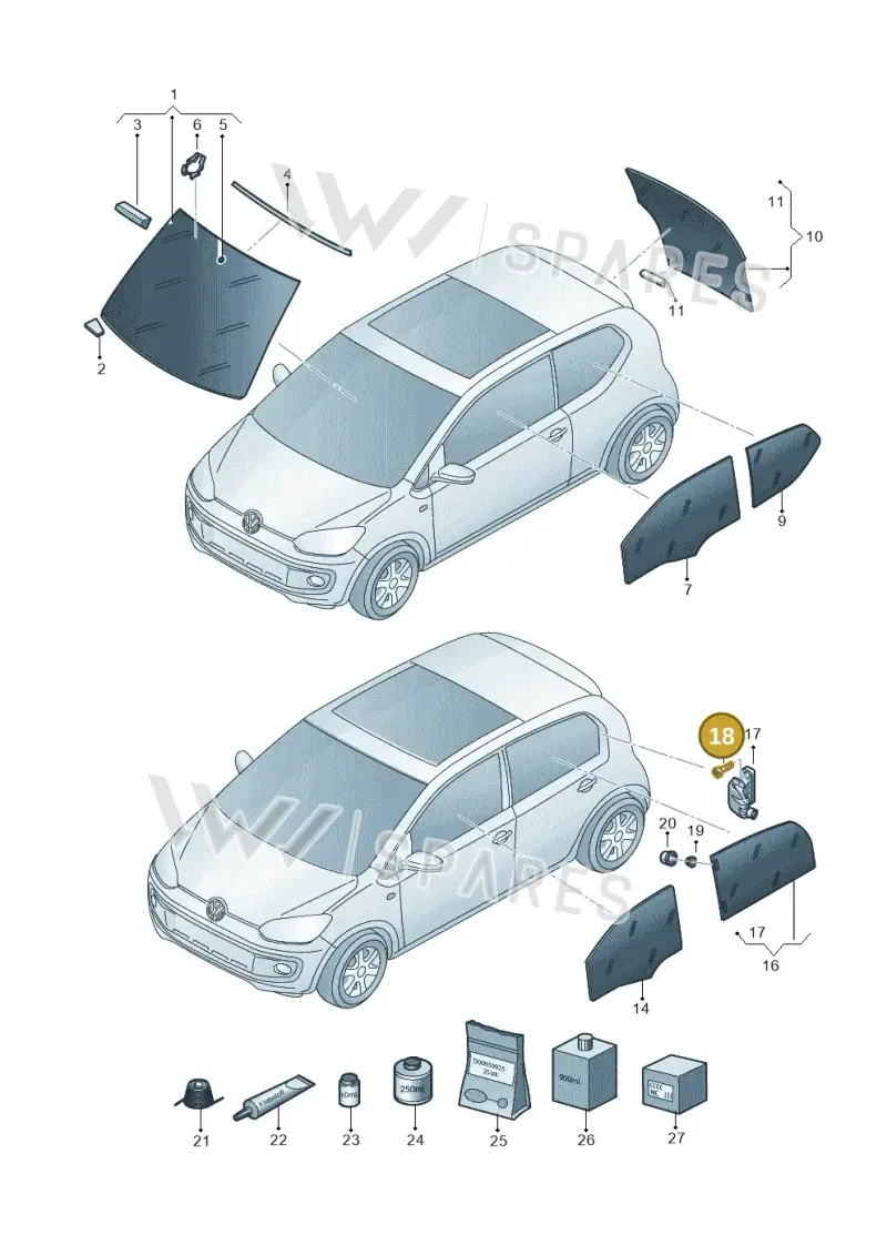 N10285504 — SEAT Mii Electric (2020-2021) diagram 899845000, position 18