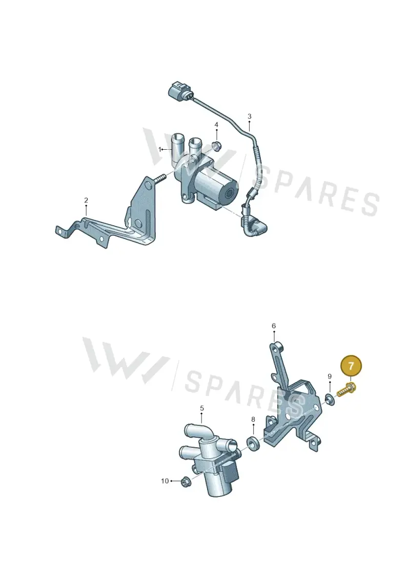 N10285601 — Volkswagen Touran 2.0 (2010-2015) diagram 409819720, position 7