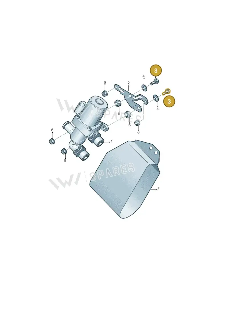 N10285601 — Volkswagen Sharan Blue Motion (2010-2015) diagram 689819720, position 3