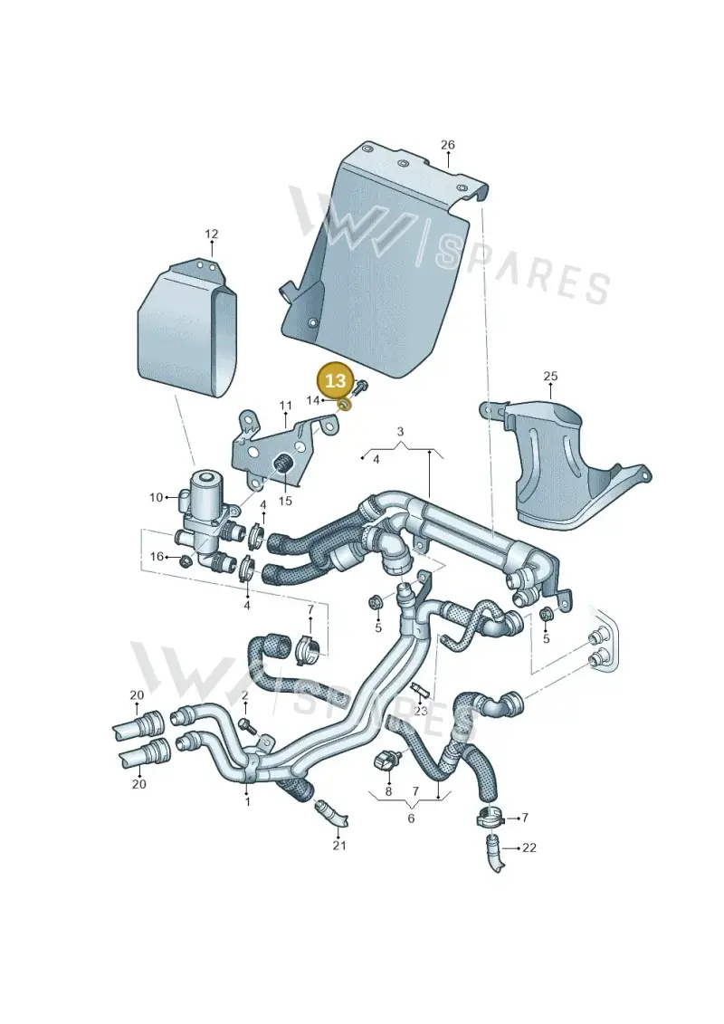 N10285601 — Volkswagen Sharan BlueMotion (2015-2022) diagram 863819850, position 13
