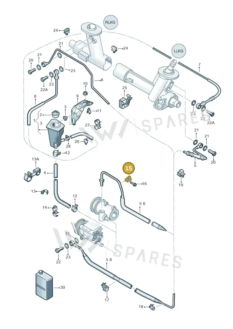 N10300103 — SEAT AROSA (2003-2004) diagram 232422550, position 15