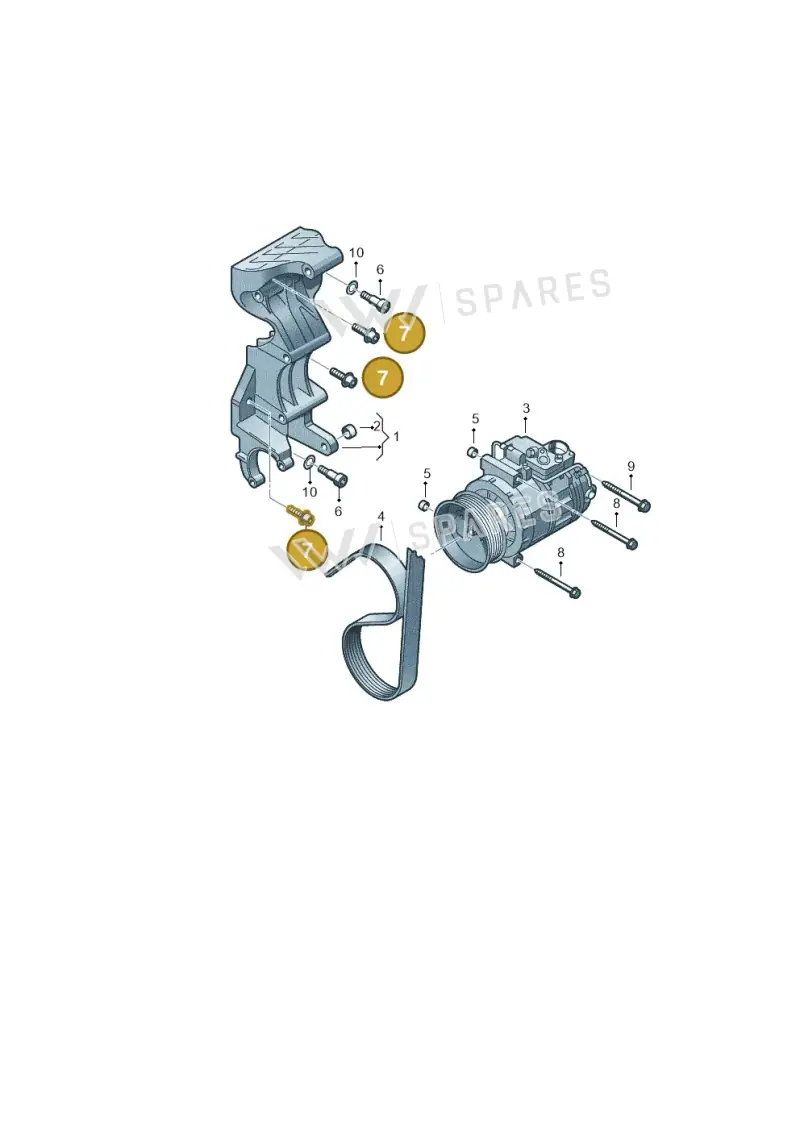 N10307502 — Volkswagen Touareg                08> (2007-) diagram 274260000, position 7