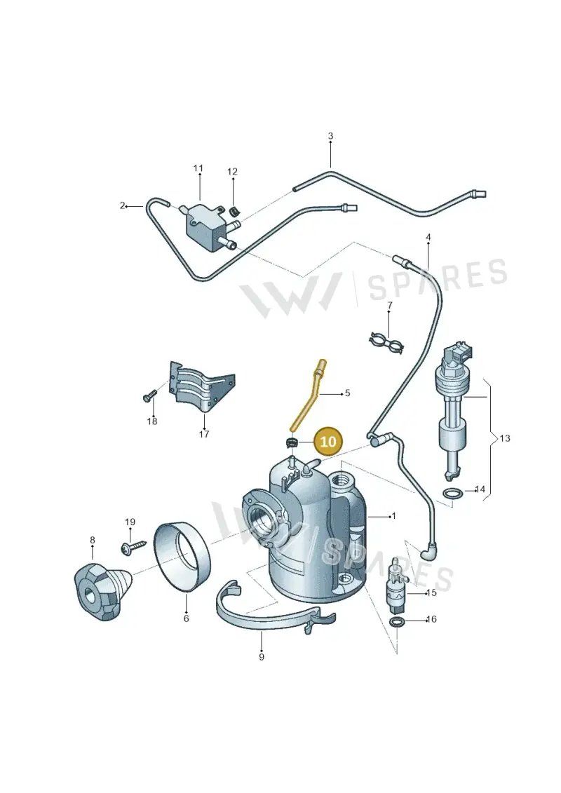 N10310001 — Volkswagen Kombi (2011-) diagram 540201760, position 10
