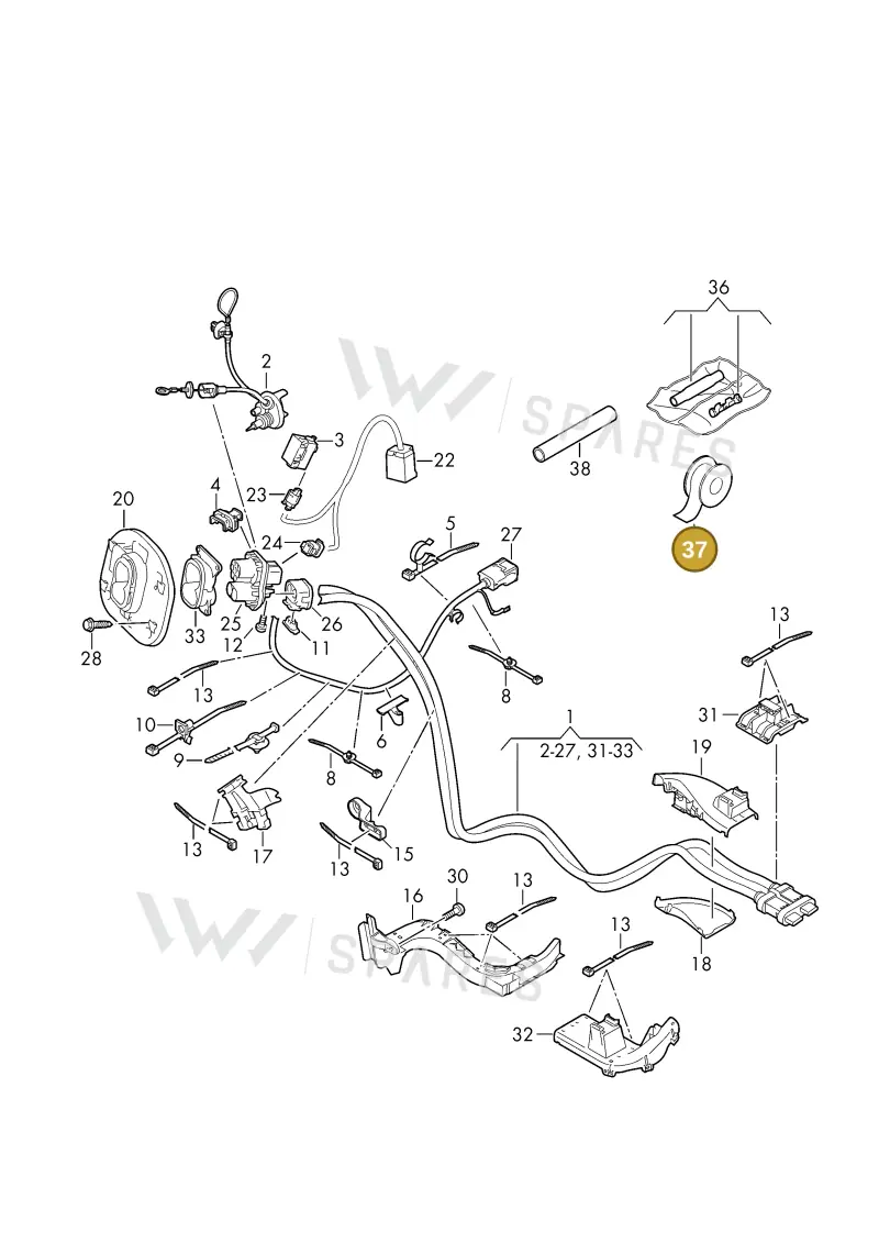 N10311304 — Volkswagen ID.4 (2020-2025) diagram 11a970006, position 37