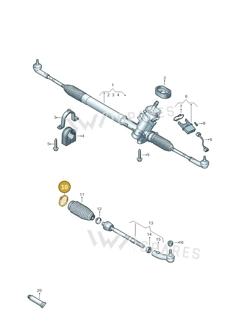 N10312301 — SEAT Toledo Reference (2012-2015) diagram 672423500, position 10