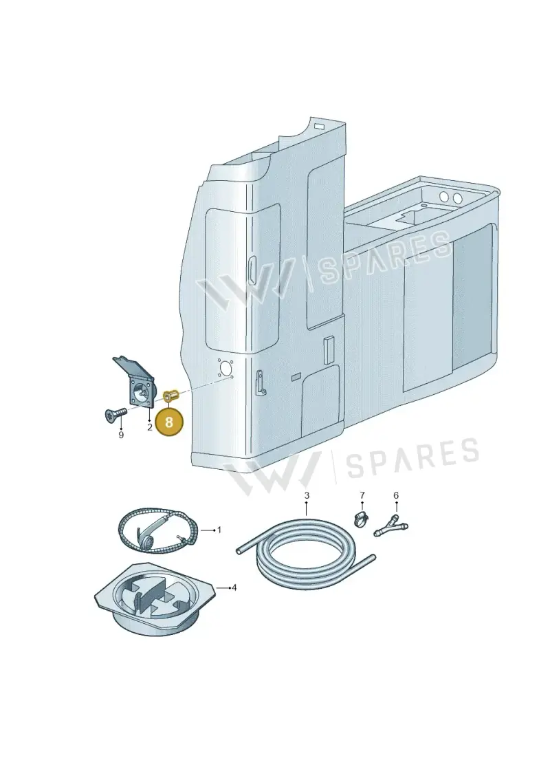 N10312703 — Volkswagen Caravelle (2019-2024) diagram 733068320, position 8