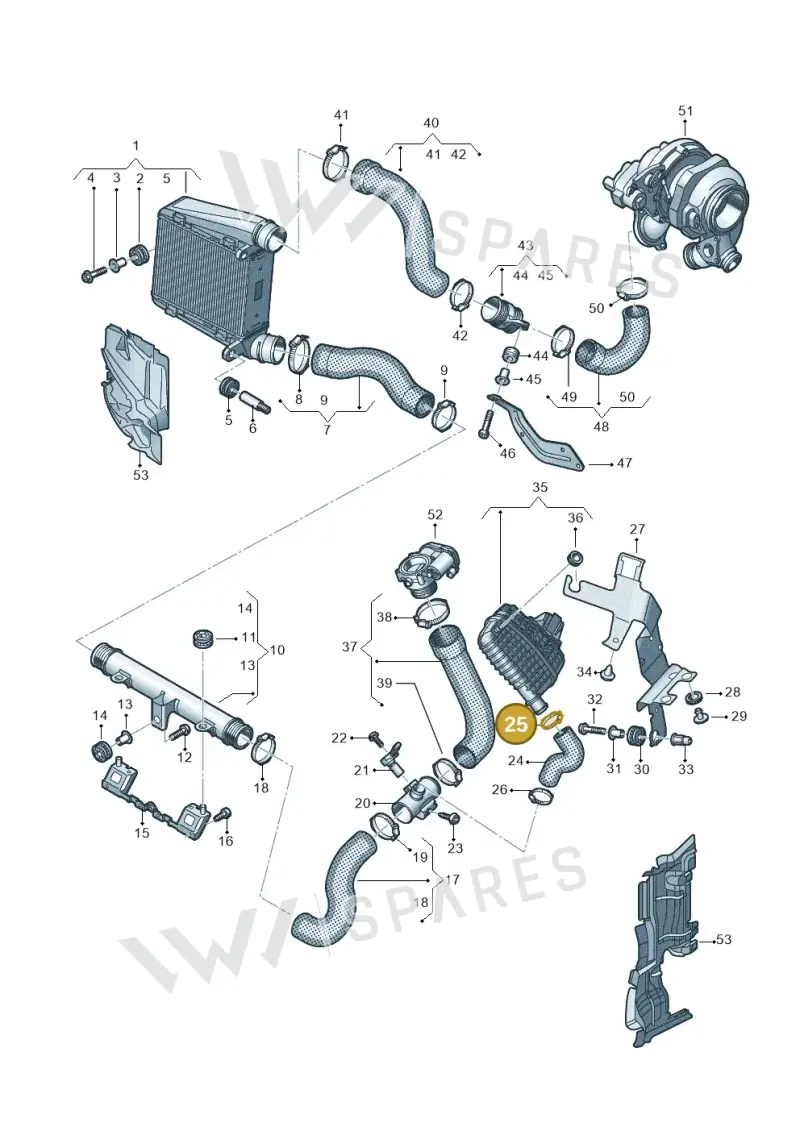 N10313201 — Audi A8 (2017-2025) diagram 838145580, position 25