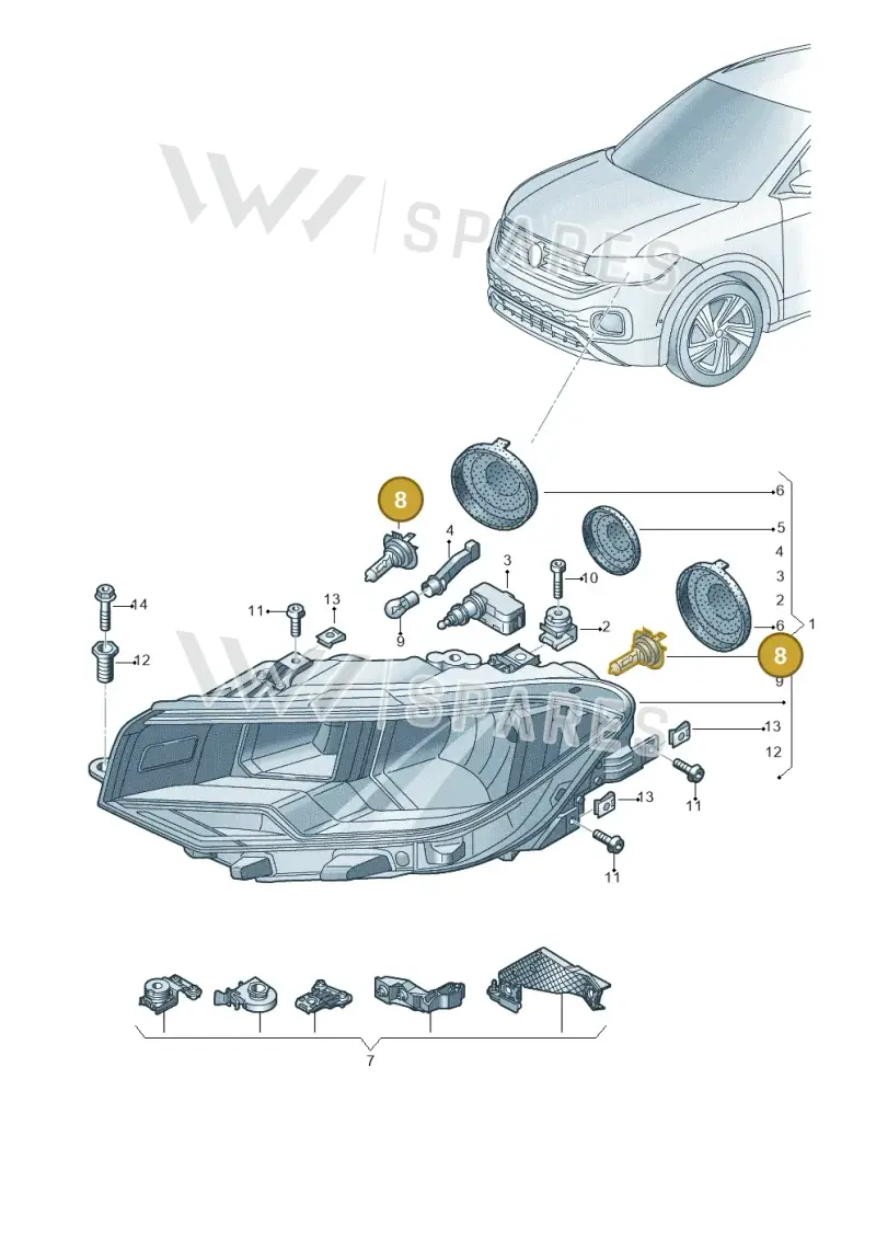 N10320102 — Volkswagen T-Cross 1,0 (2018-2024) diagram 587941000, position 8