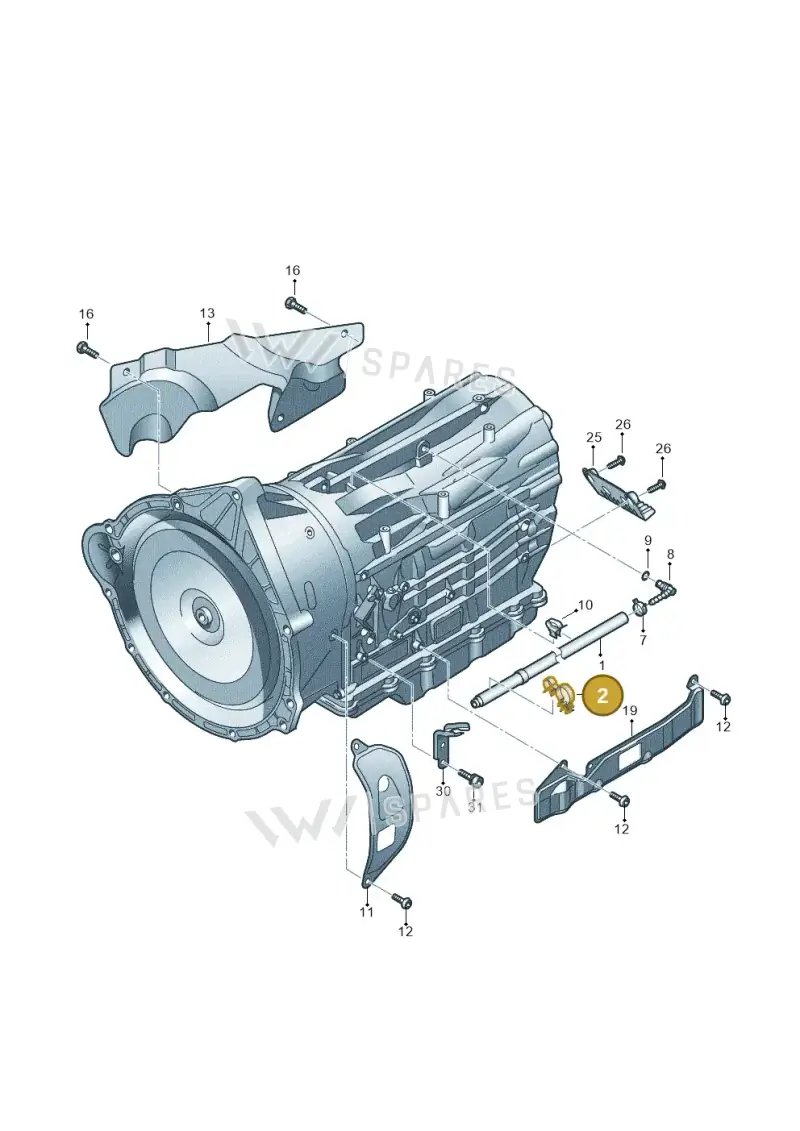 N10320302 — Volkswagen Touareg BlueMotion (2014-2018) diagram 693321650, position 2