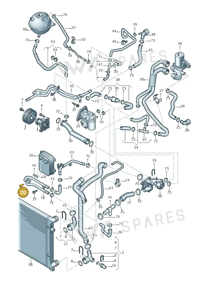 N10323102 — Volkswagen JETTA                  06> (2005-) diagram 420121210, position 20