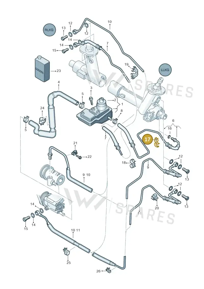 N10325101 — SEAT AROSA (1997-2003) diagram 232422450, position 17