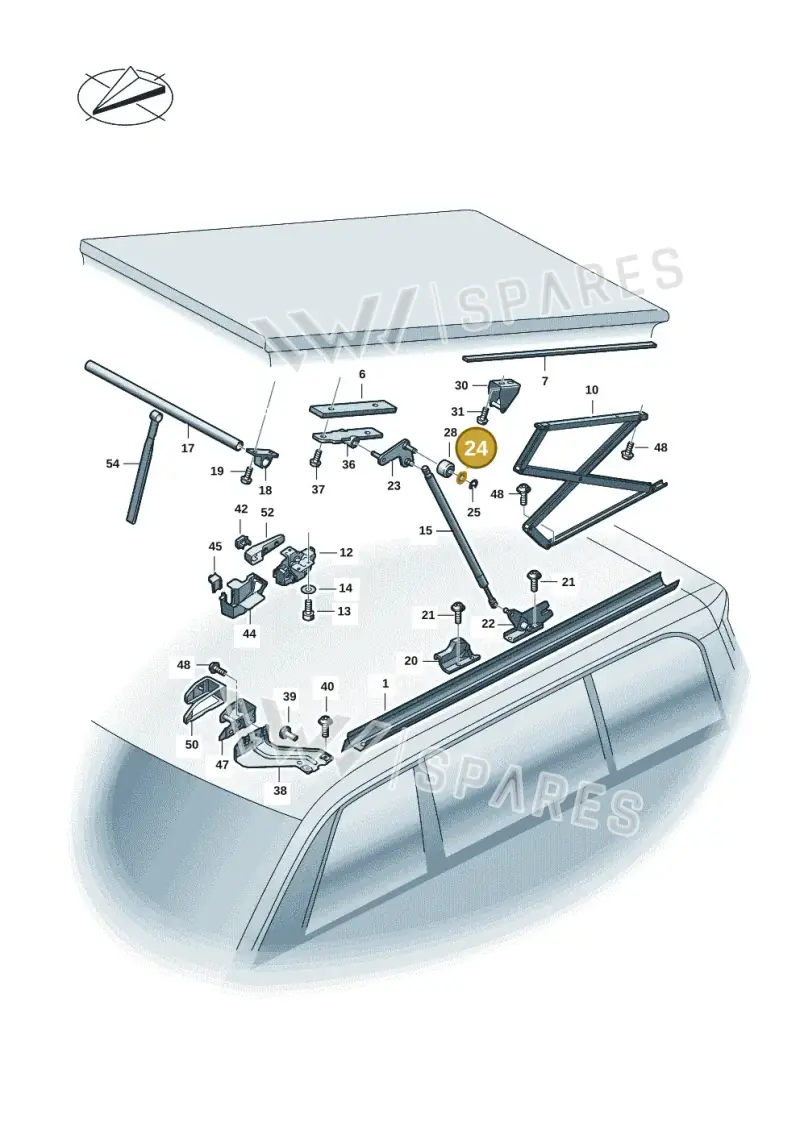 N10329701 — Volkswagen Multivan (2021-) diagram 7t0875250, position 24