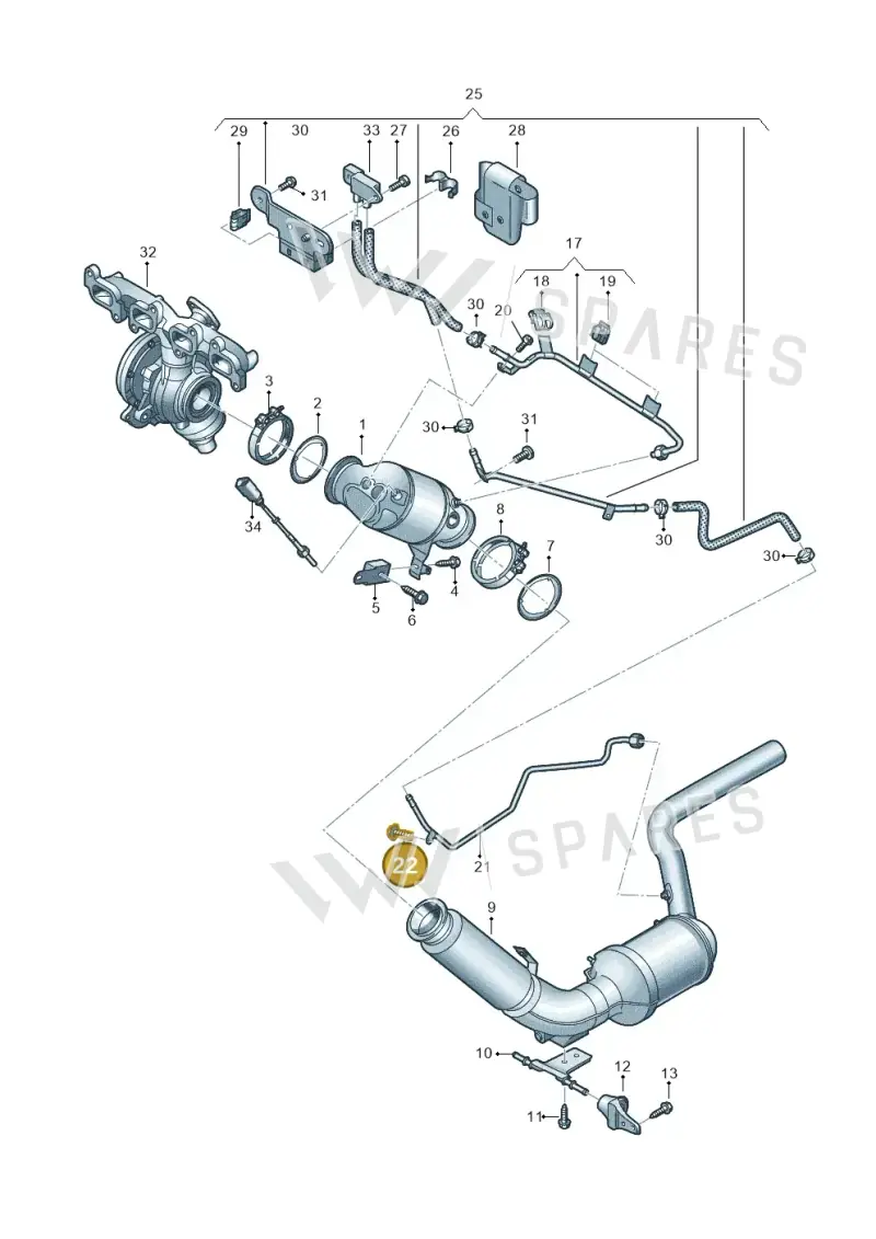 N10335208 — Volkswagen MAN TGE 55 (2016-2021) diagram 806253500, position 22