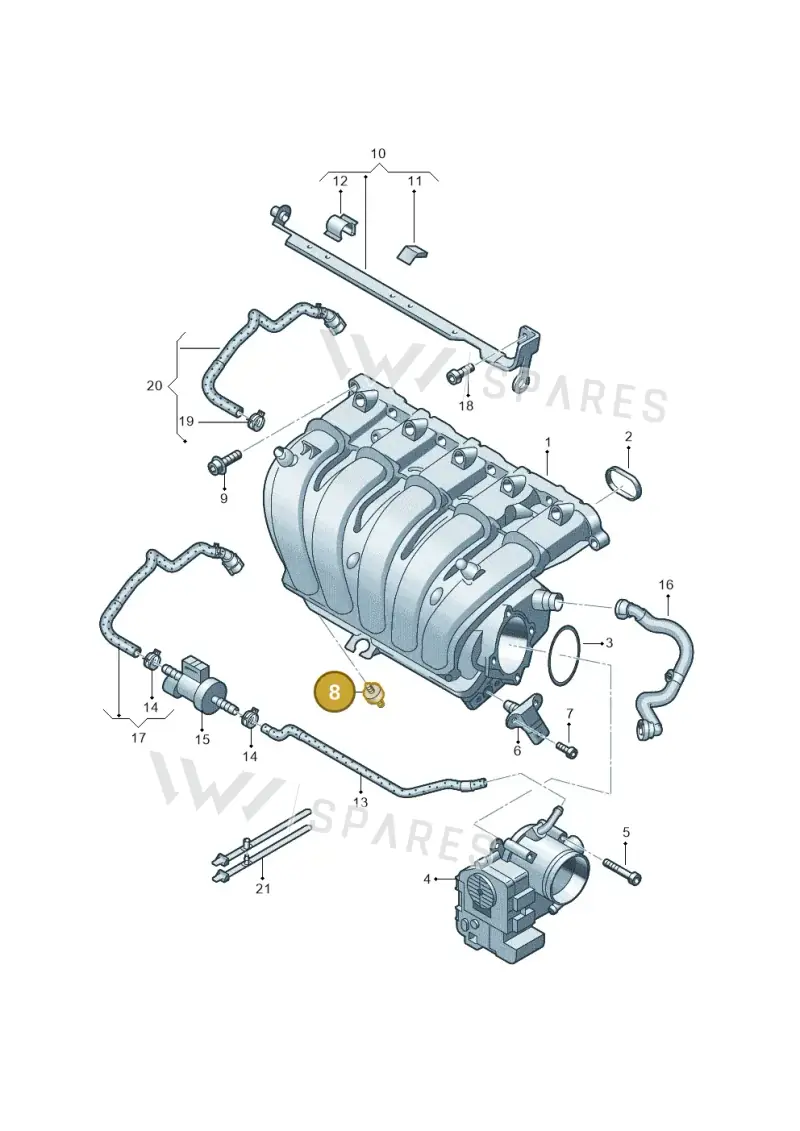 N10341502 — Volkswagen New beetle (2011-2016) diagram 474133370, position 8