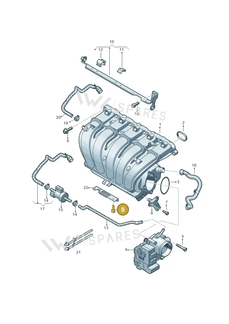 N10341502 — Volkswagen Beetle (2016-2019) diagram 691133600, position 8