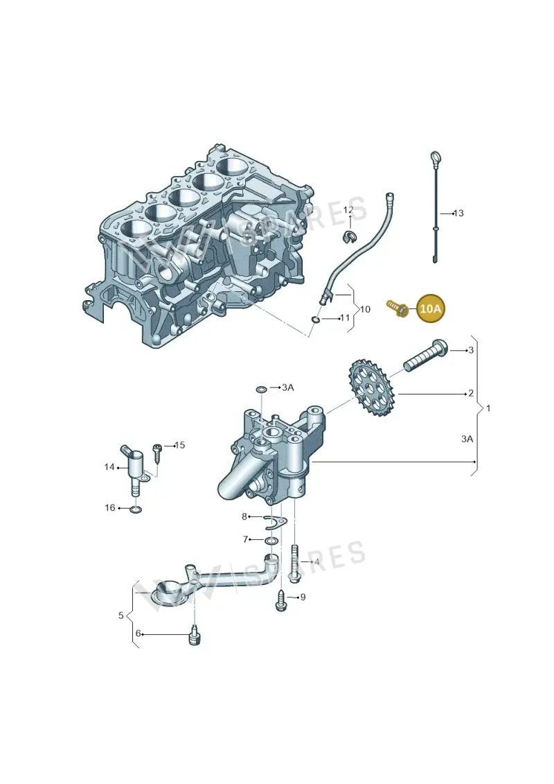 N10341502 — Volkswagen Beetle (2016-2019) diagram 474115350, position 10A