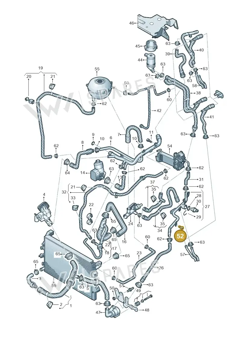 N10346904 — Volkswagen Caravelle (2015-2019) diagram 861121400, position 52