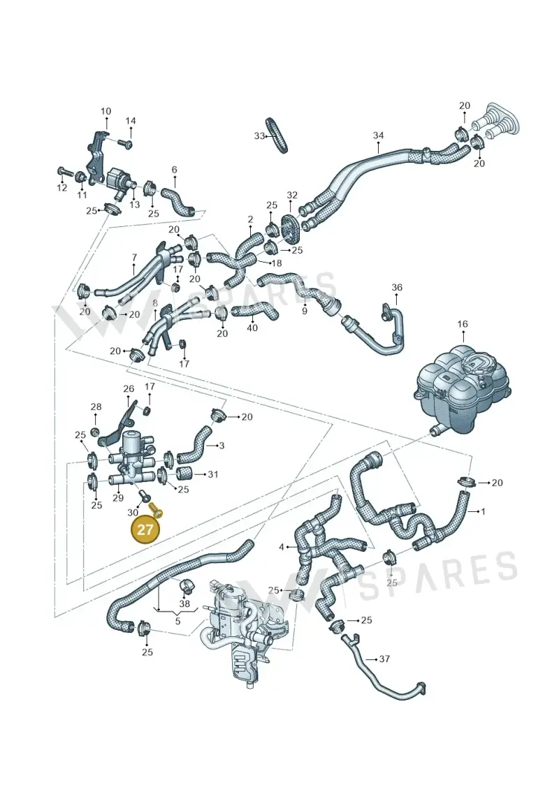N10347404 — Volkswagen Touareg (2017-2023) diagram 439819910, position 27