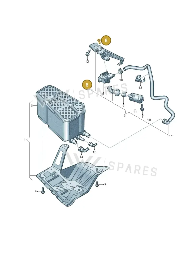N10354503 — Volkswagen Touareg (2017-2023) diagram 439201090, position 6