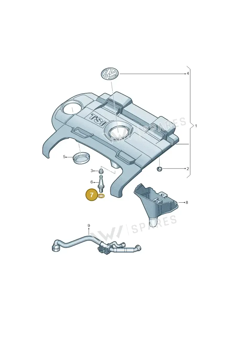 N10404805 — Volkswagen Tiguan 4Motion (2011-2018) diagram 689103750, position 7