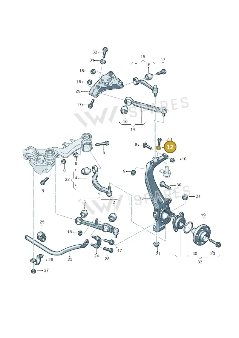 N10406105 — Audi A6 2.7 TDI (2008-2011) diagram 448407060, position 12