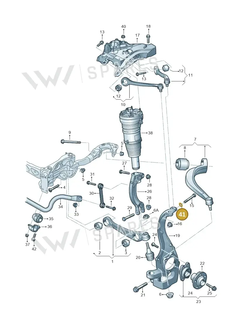 N10406105 — Audi A8L qu. 3.0 TDI (2009-2014) diagram 696407010, position 41
