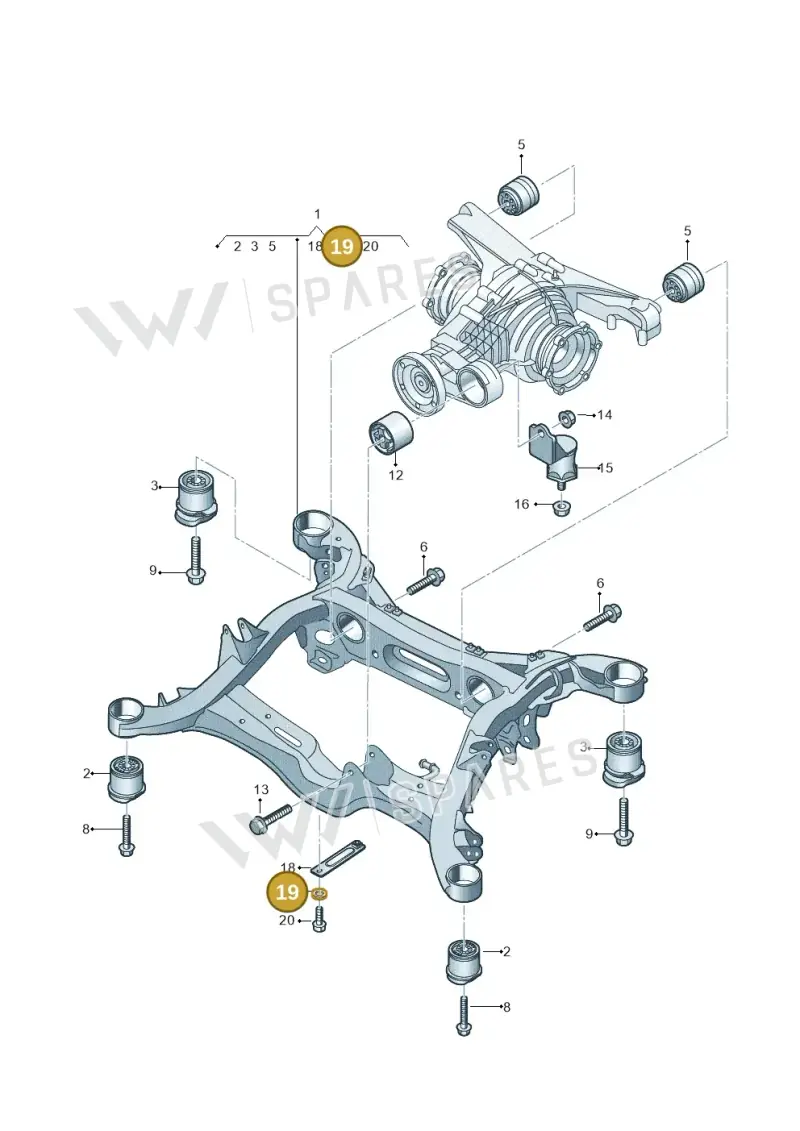 N10406105 — Audi A8 (2017-2025) diagram 838505070, position 19