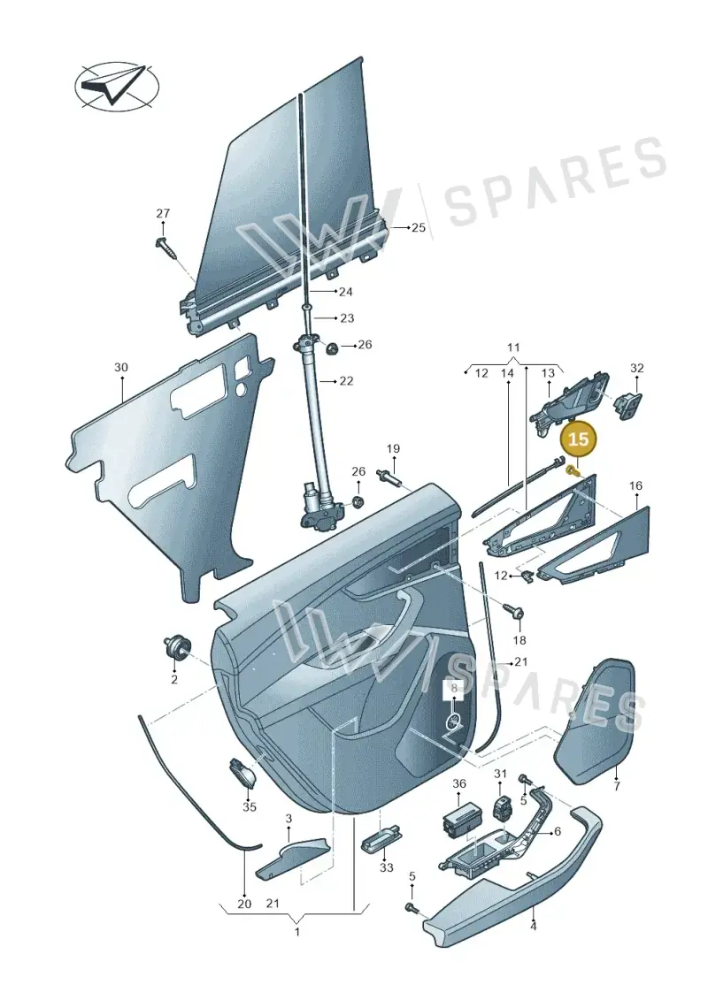 N10415902 — Audi RS Q8 Quattro (2019-) diagram 429867040, position 15
