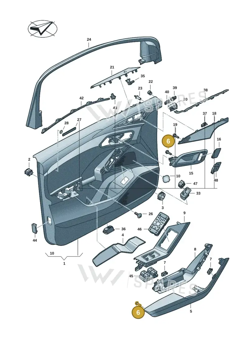 N10415902 — Audi Q6 e-tron (2023-) diagram f5s867000, position 6