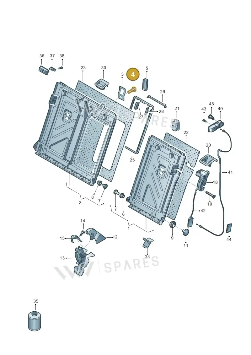 N10416502 — Volkswagen Golf 2.0 (2016-2020) diagram 763885700, position 4