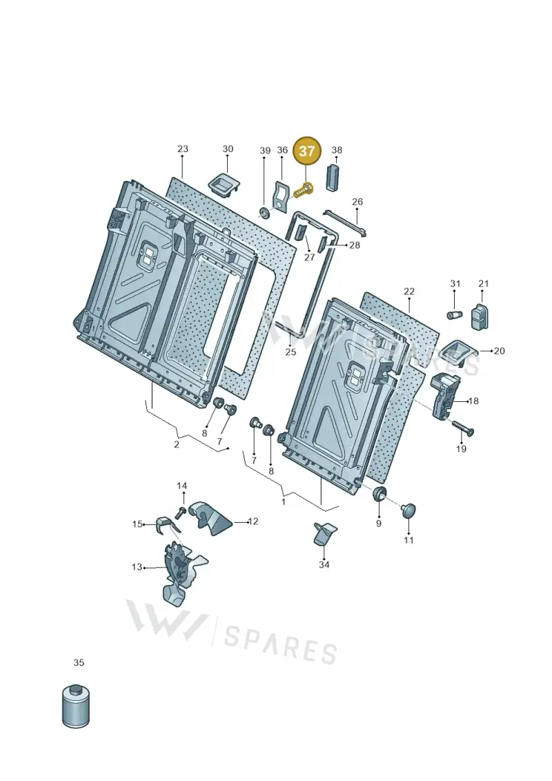 N10416502 — Volkswagen Arteon (2017-2023) diagram 828885700, position 37