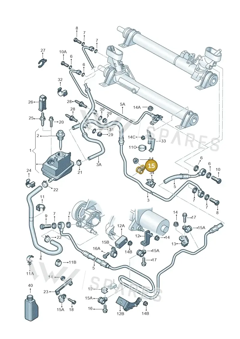 N10423601 — Volkswagen Bora (2008-2016) diagram 203422450, position 15