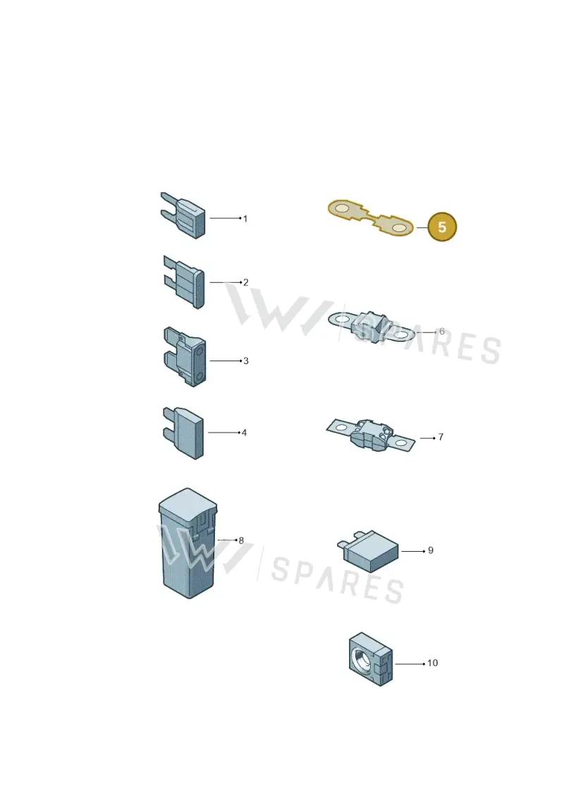 N10424903 — Volkswagen Caravelle (2019-2024) diagram 7ep937045, position 5