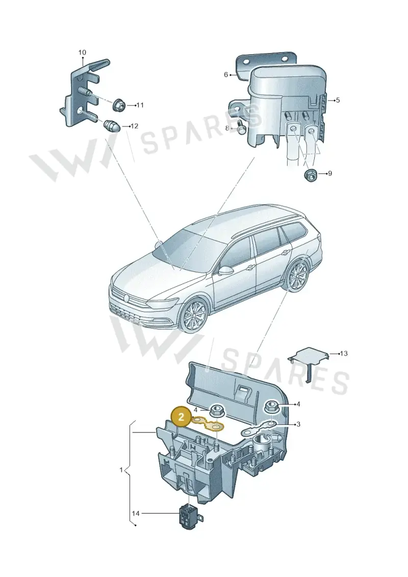 N10424904 — Volkswagen Passat saloon (2014-2024) diagram 793937300, position 2