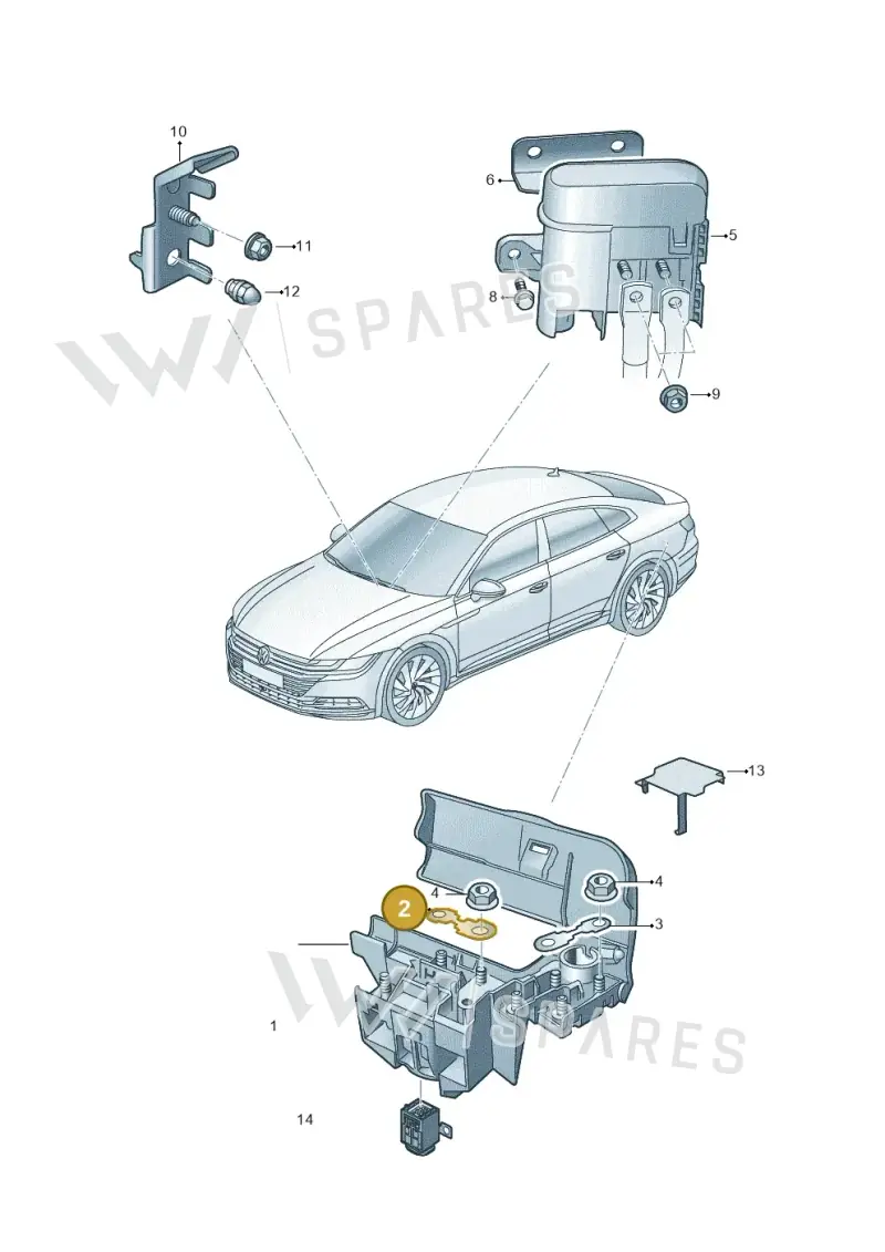 N10424904 — Volkswagen Arteon (2017-2023) diagram 828937300, position 2