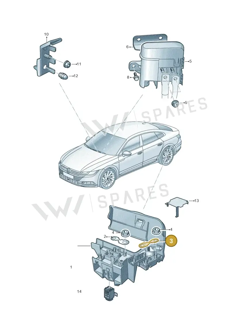 N10424905 — Volkswagen Arteon (2017-2023) diagram 828937300, position 3