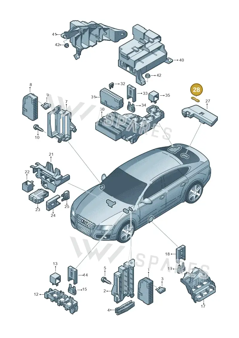 N10424906 — Audi A7 Sportback (2014-2018) diagram 711937000, position 28
