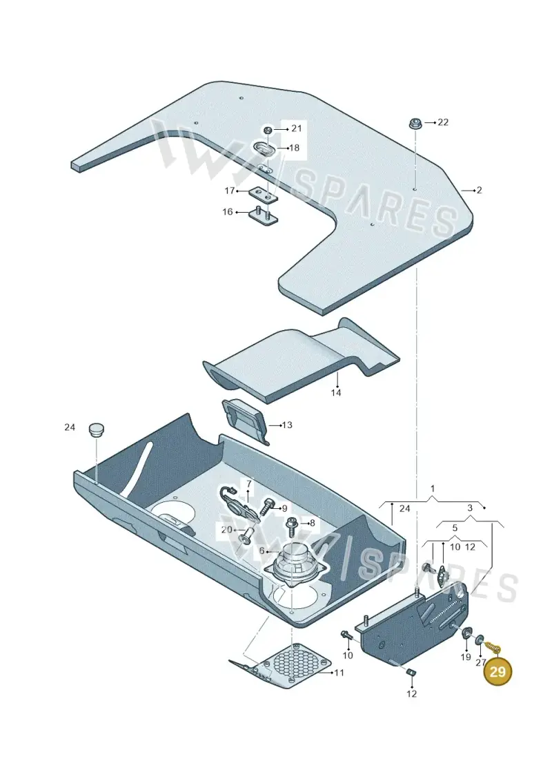 N10430104 — Volkswagen Caravelle (2019-2024) diagram 452068500, position 29