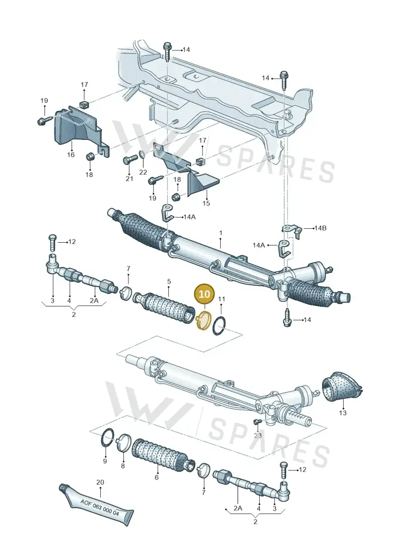 N10434401 — Audi A4/S4 Cabrio./qu. (2002-2006) diagram 223422420, position 10