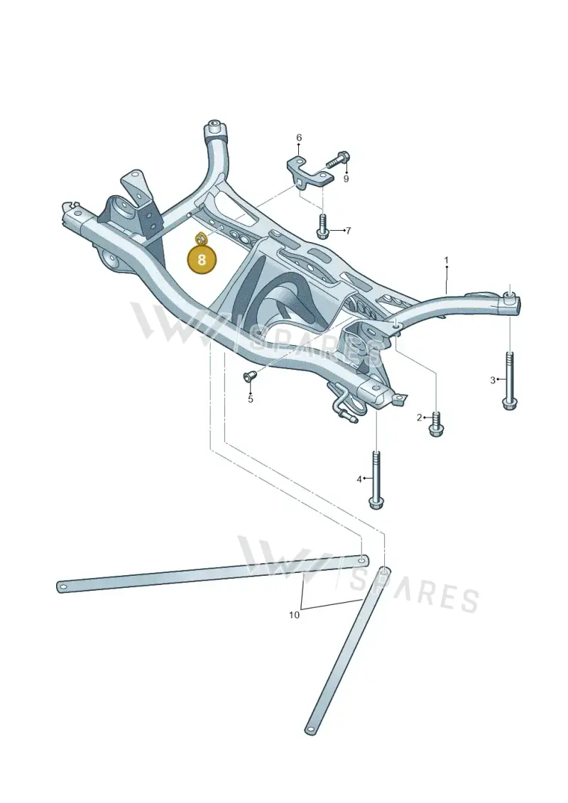 N10435506 — Volkswagen T-Roc convertible 1.5 (2019-2024) diagram 778505000, position 8