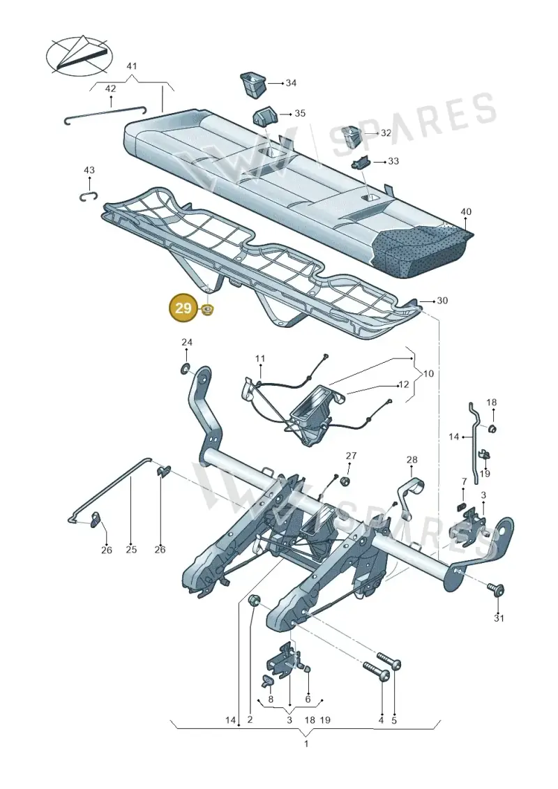 N10435506 — Volkswagen Caravelle (2019-2024) diagram 861885010, position 29