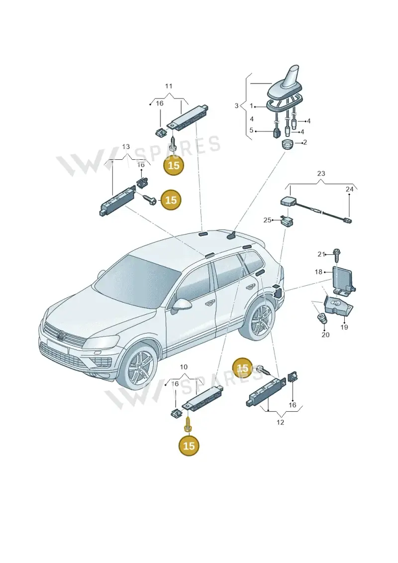 N10447201 — Volkswagen Touareg (2014-2018) diagram 787035100, position 15