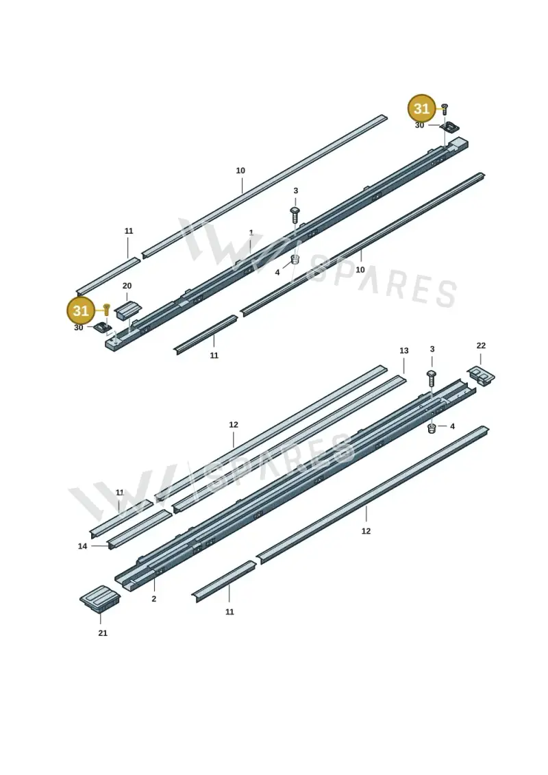 N10448504 — Volkswagen Transport. multivan (2019-2024) diagram 861885085, position 31