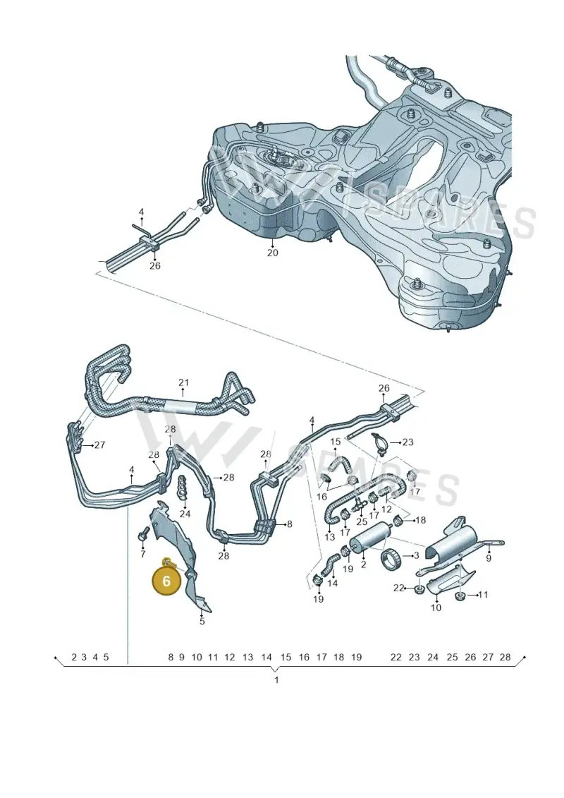N10449202 — Audi A6 (2018-2025) diagram 430201062, position 6