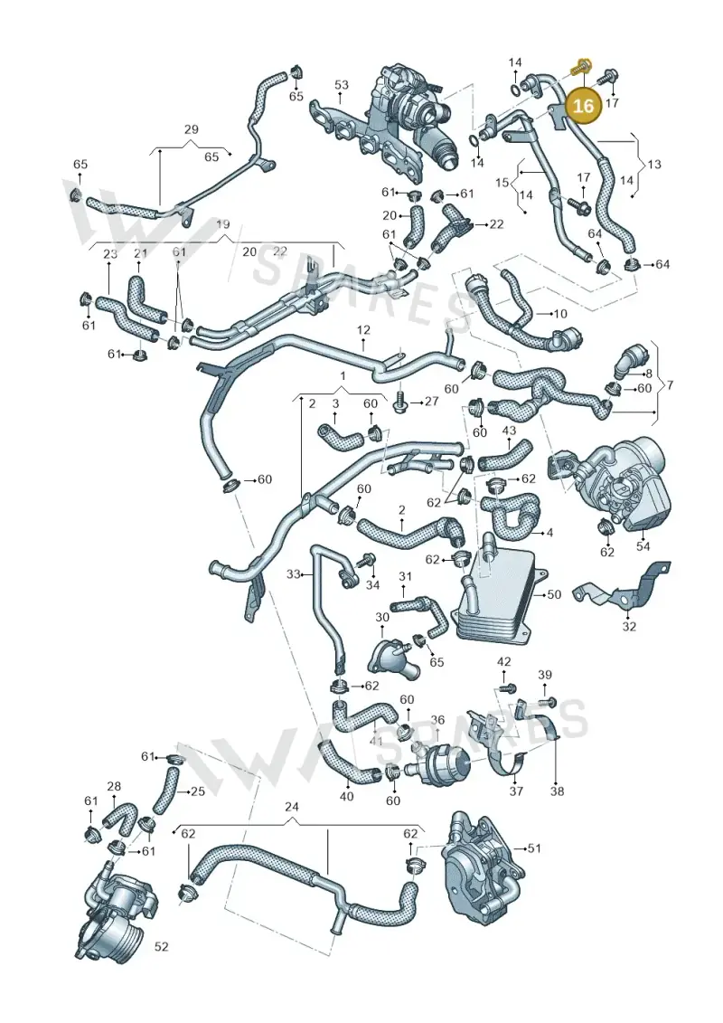 N10451404 — Volkswagen Arteon (2017-2023) diagram 828121060, position 16