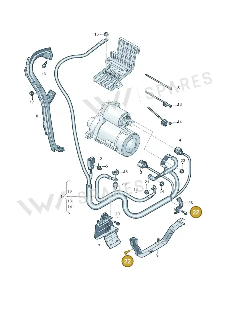 N10451404 — Volkswagen Touareg (2017-2023) diagram 859972050, position 22
