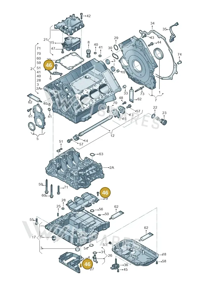N10451407 — Audi A8/S8/qu. lang    08> (2007-) diagram 448103250, position 46