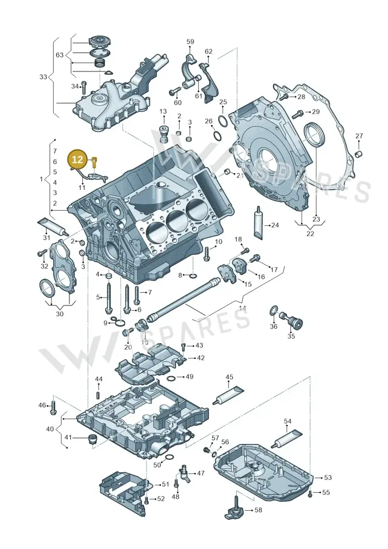 N10451407 — Audi A7 Sportback (2010-2015) diagram 675103330, position 12